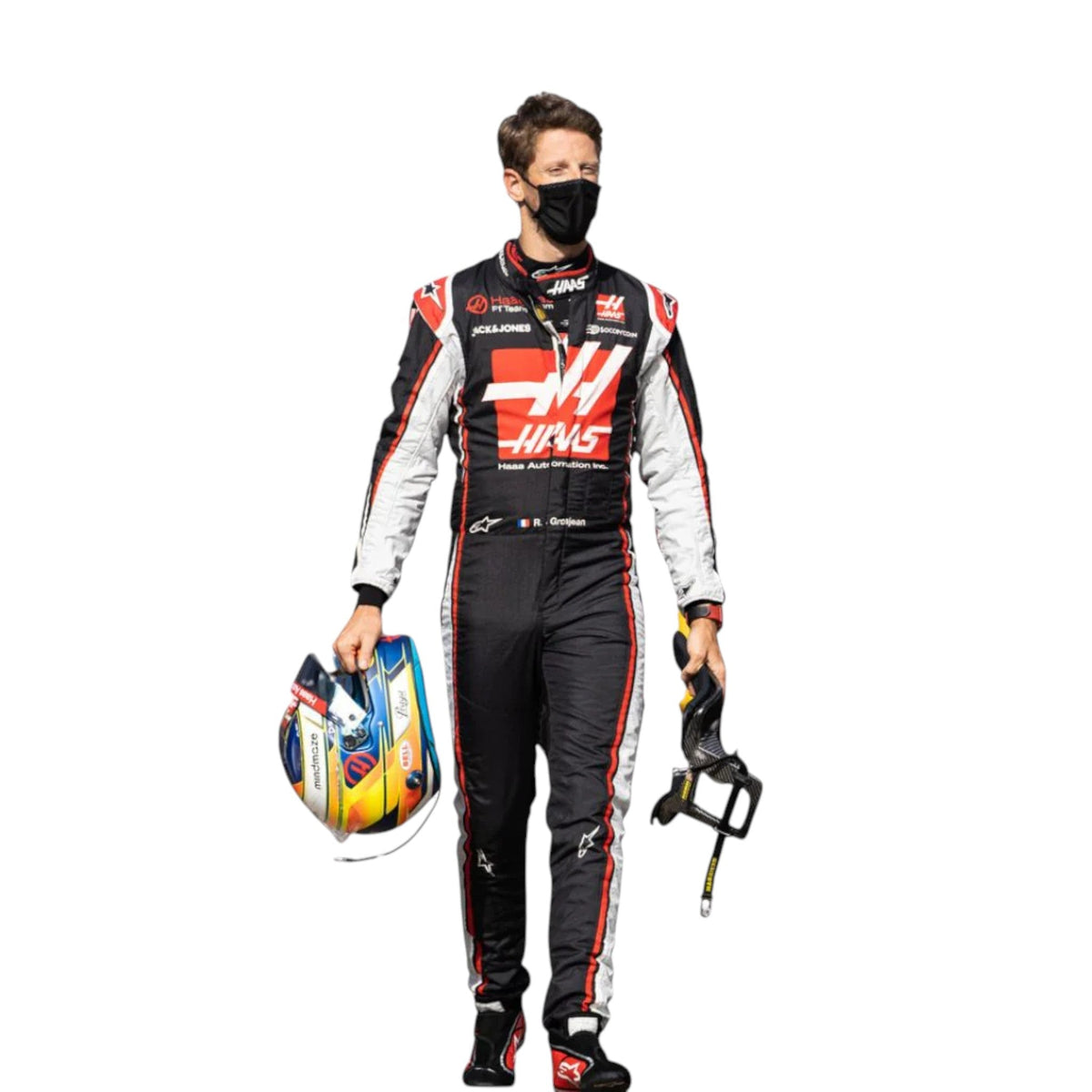 Romain Grosjean 2020 Haas F1 Race Suit - Grid X Racegearss image 4