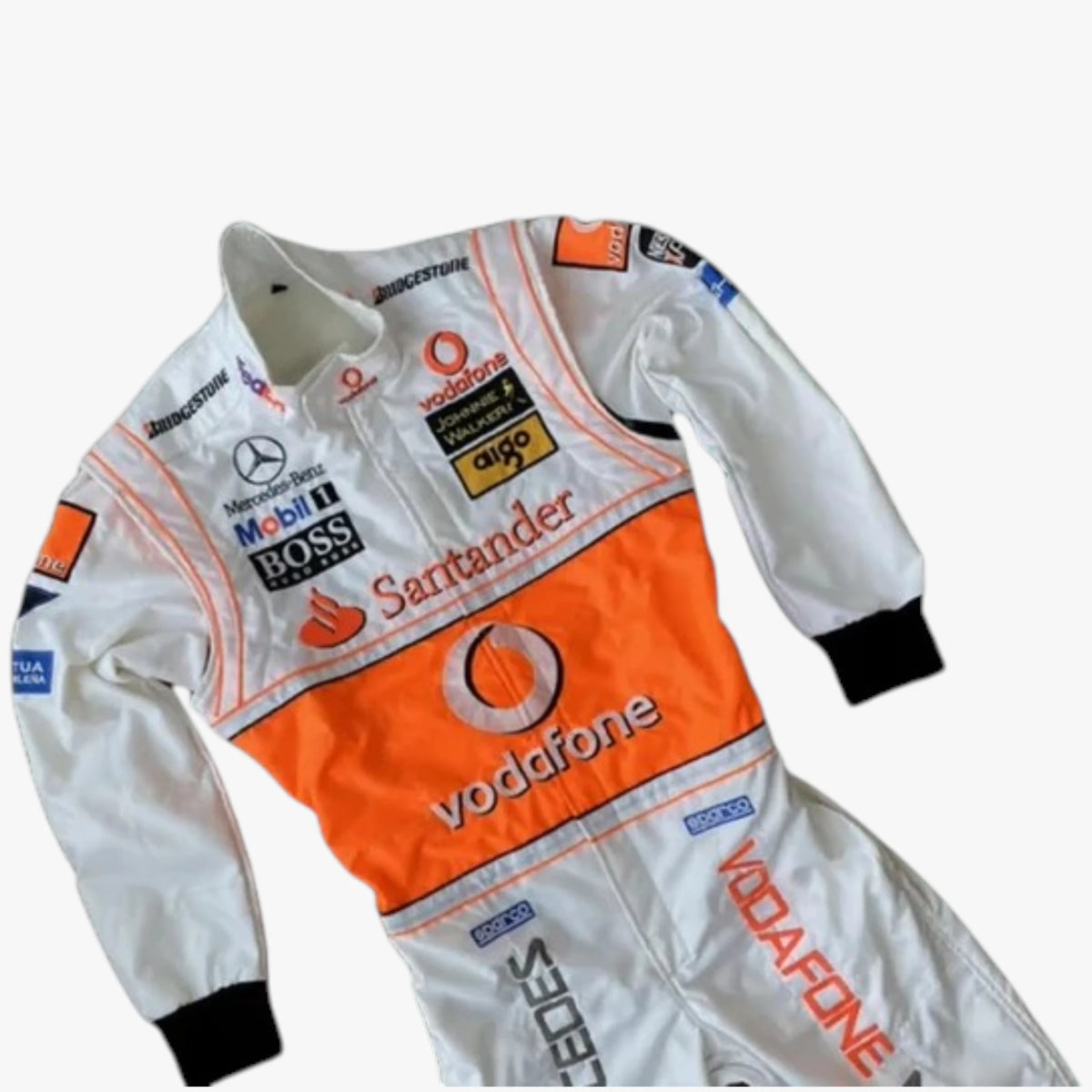 2008 Lewis Hamilton Vodafone F1 Embroidered Replica Racing Suit
