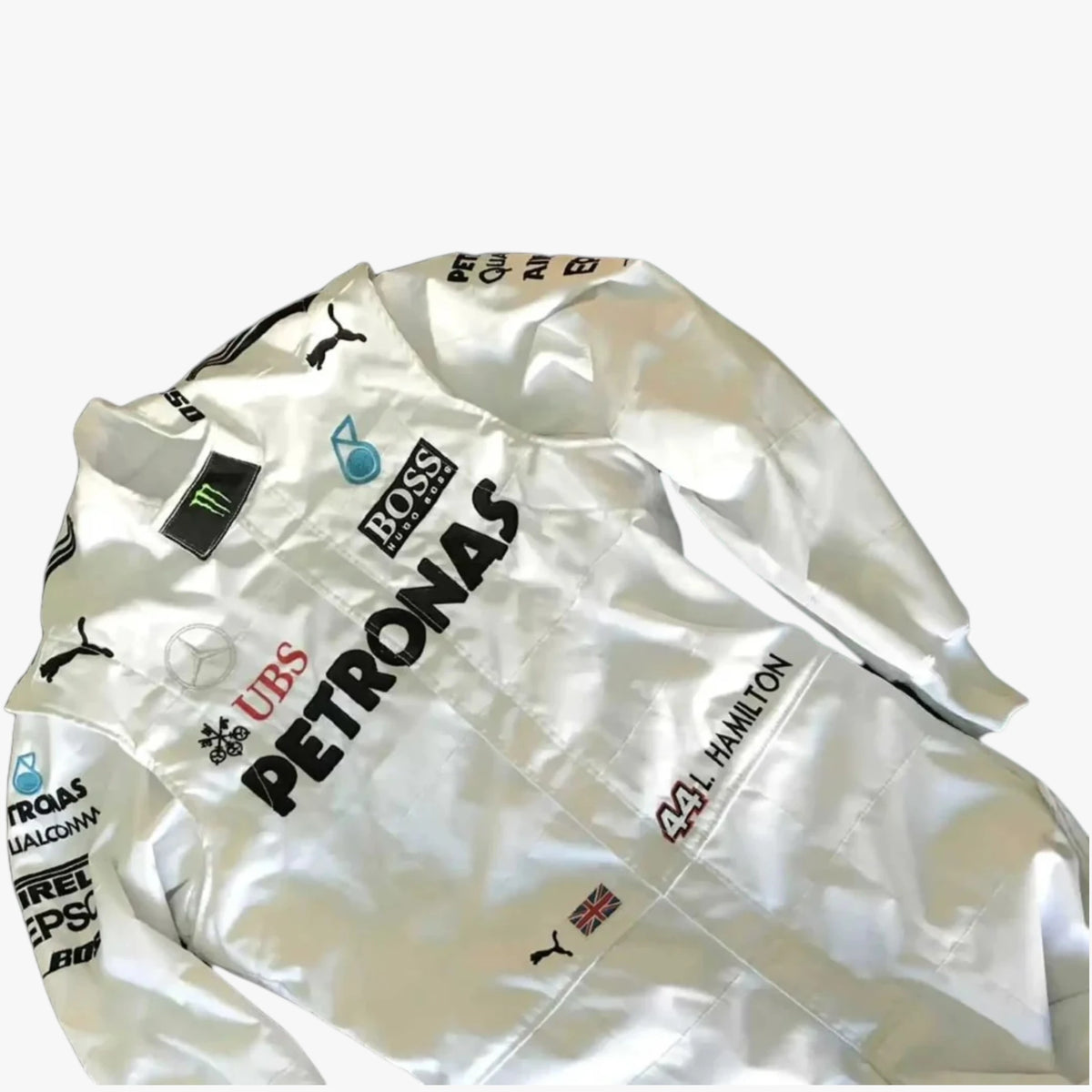 2017 Mercedes F1 Lewis Hamilton Embroidered Replica Racing Racewear
