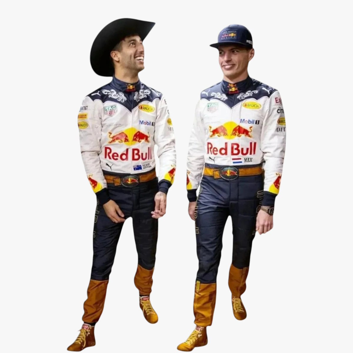 Max Verstappen Red Bull F1 2018 Cowboy Racing Suit US Grand Prix