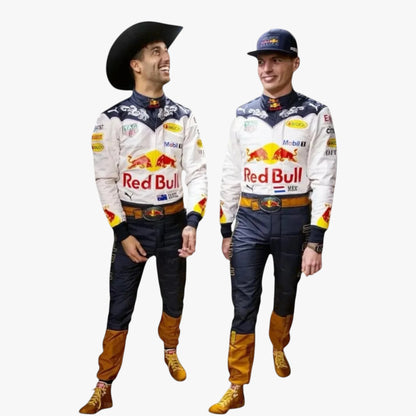 Max Verstappen Red Bull F1 2018 Cowboy Racing Suit US Grand Prix