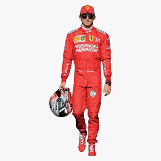 Charles Leclerc Replica Suit 2019 Ferrari F1 Race Suit Ferrari Mission Winnow Race Suit