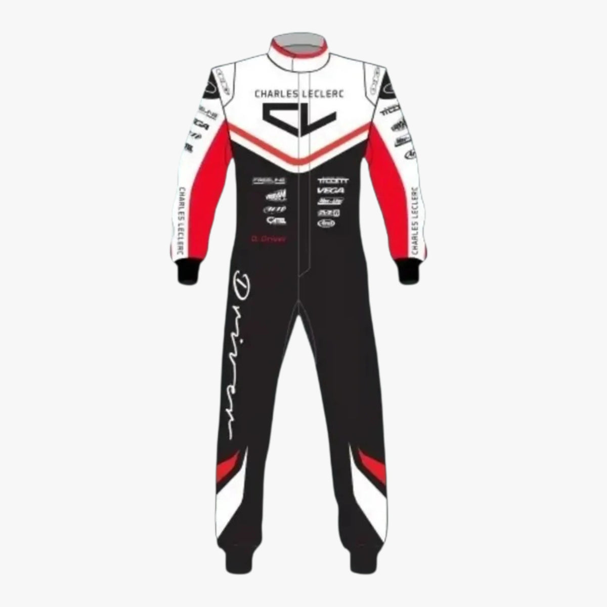 Charles Leclerc Replica Go Kart Racing Overall Suit 2020