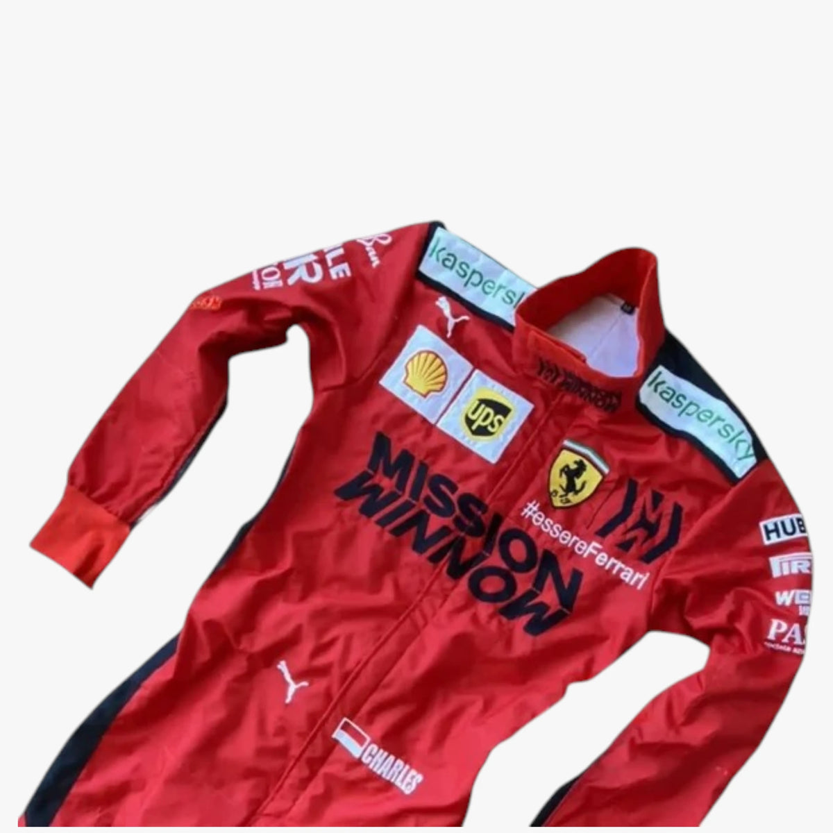 Charles Leclerc 2020 Ferrari Mission Winnow Replica Racing Suit