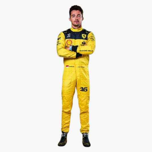 2022 Charles Leclerc Ferrari F1 75th Anniversary Replica Team Racing Suit