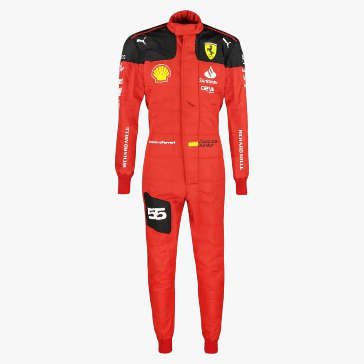Carlos Sainz Jr Ferrari 2023 F1 Replica Motorsport Racing Suit