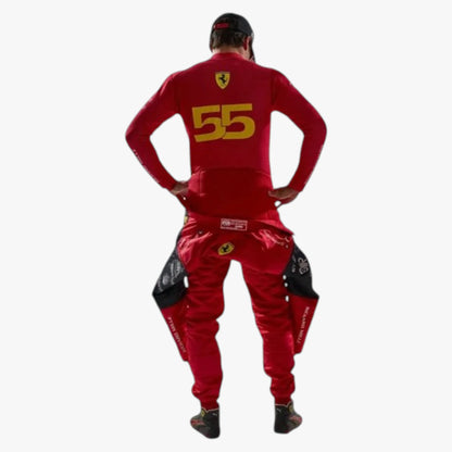 2023 Carlos Sainz Scuderia Ferrari F1 Team Replica Racing Suit