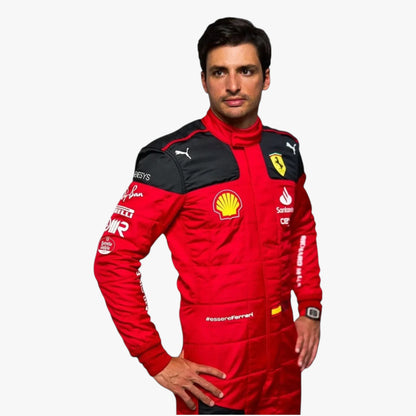 2023 Carlos Sainz Jr Scuderia Ferrari F1 Replica Racing Suit