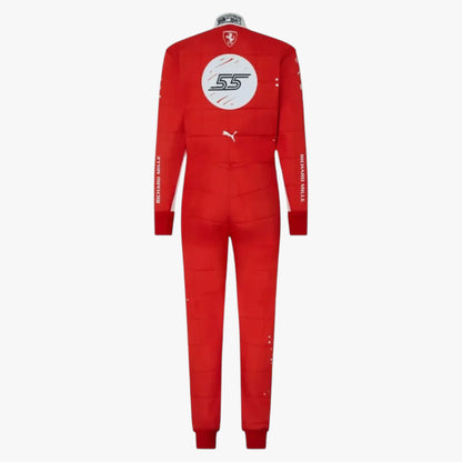 2023 New Las Vegas Carlos Sainz Jr Formula 1 Scuderia Ferrari Replica Race Suit
