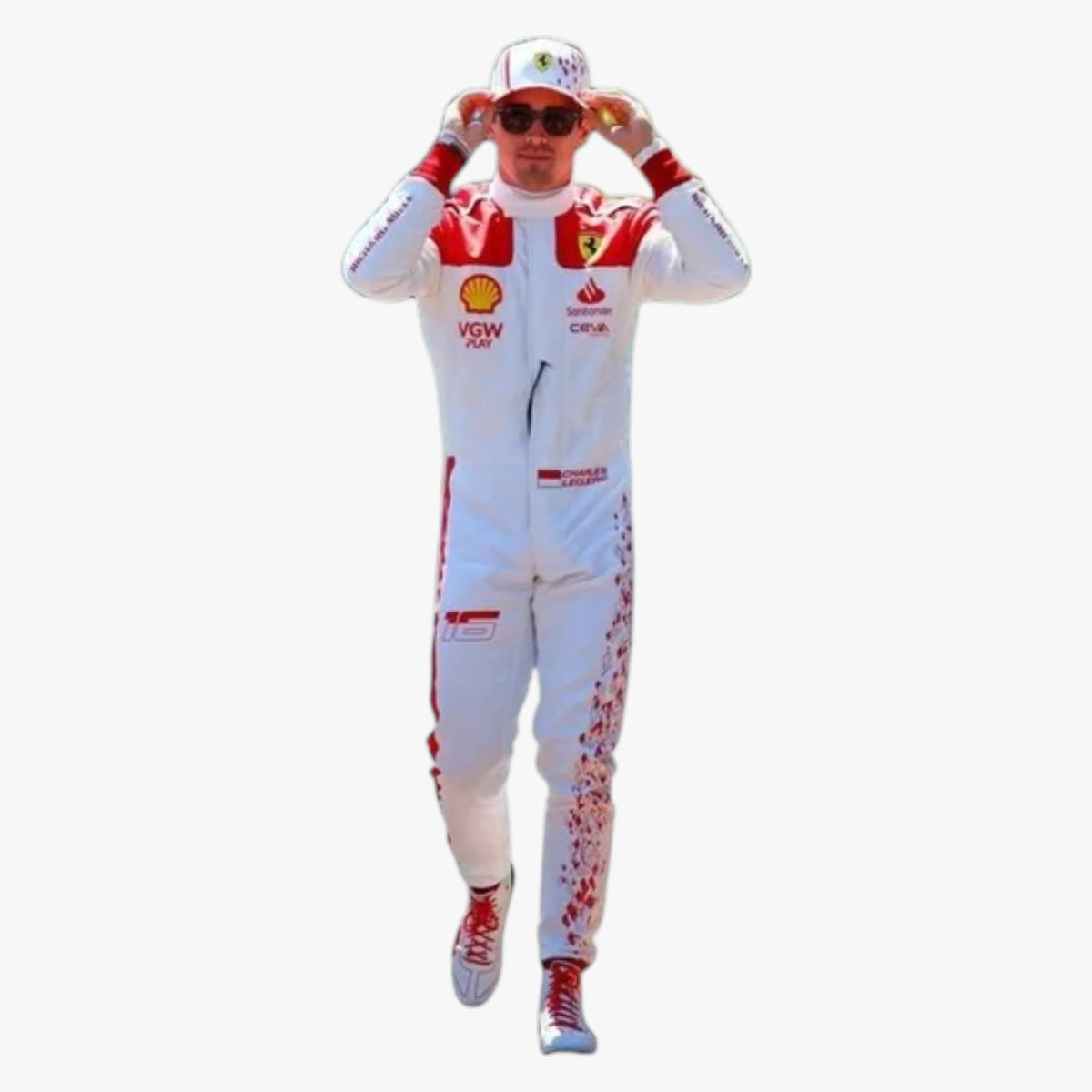 2023 Charles Leclerc Monaco Grand Prix Ferrari F1 Replica Racing Suit