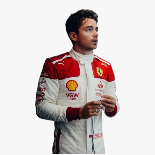 2023 Charles Leclerc Monaco Grand Prix Ferrari F1 Replica Racing Suit