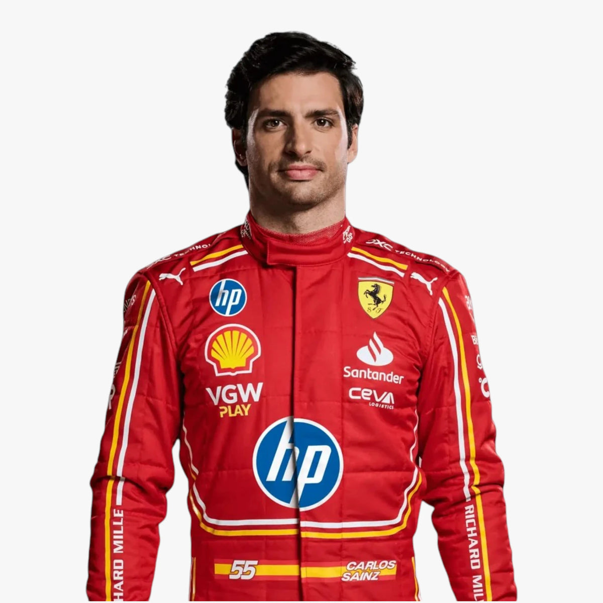 2024 Ferrari Carlos Sainz Jr Monaco Grand Prix Replica Motorsport Suit