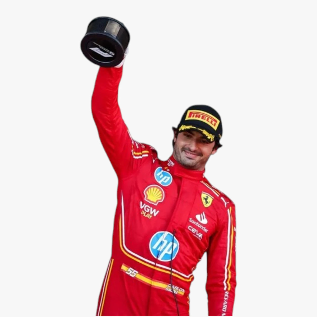 Carlos Sainz Jr 2024 Monaco Grand Prix Ferrari F1 Replica Race Suit