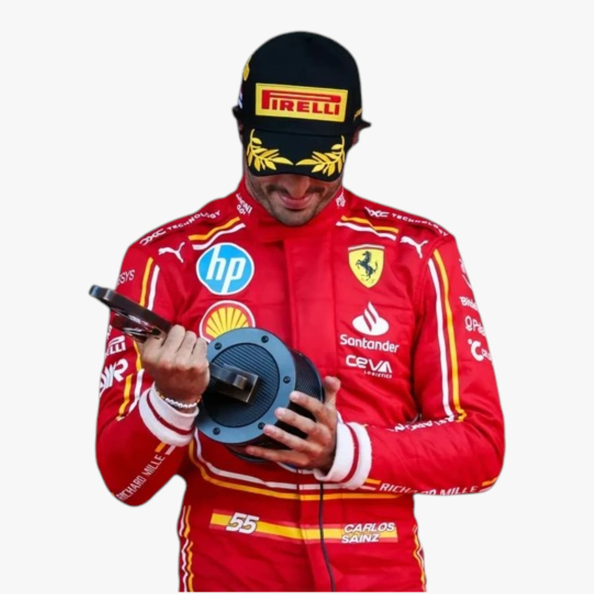 2024 Carlos Sainz Jr Monaco GP Scuderia Ferrari HP F1 Replica Racing Suit