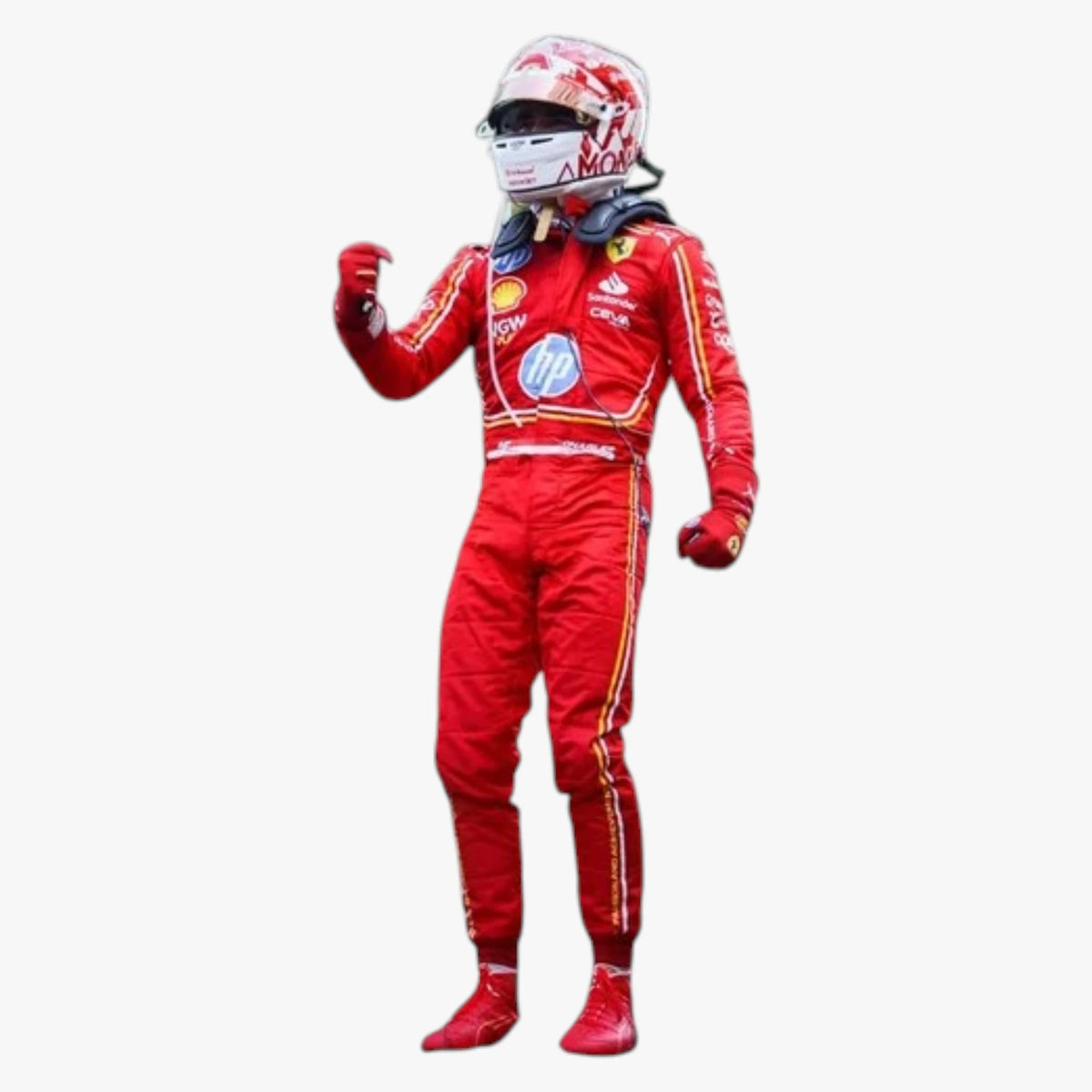 2024 Charles Leclerc Ferrari HP F1 Team Monaco GP Replica Suit