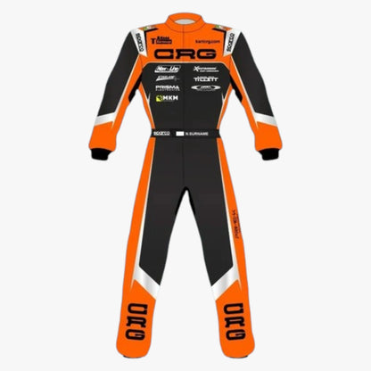 New 2025 CRG Go Kart Driver Racing Suit with Printed Graphics
