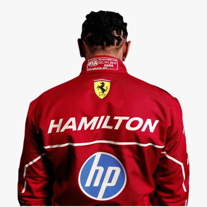 Lewis Hamilton Scuderia Ferrari 2025 F1 Replica Racing Suit