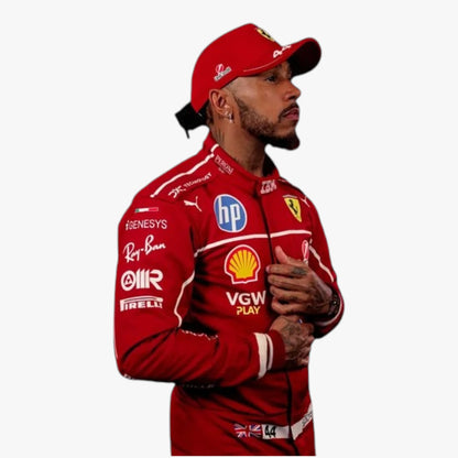 Lewis Hamilton 2025 Ferrari HP Formula 1 Replica Racing Suit