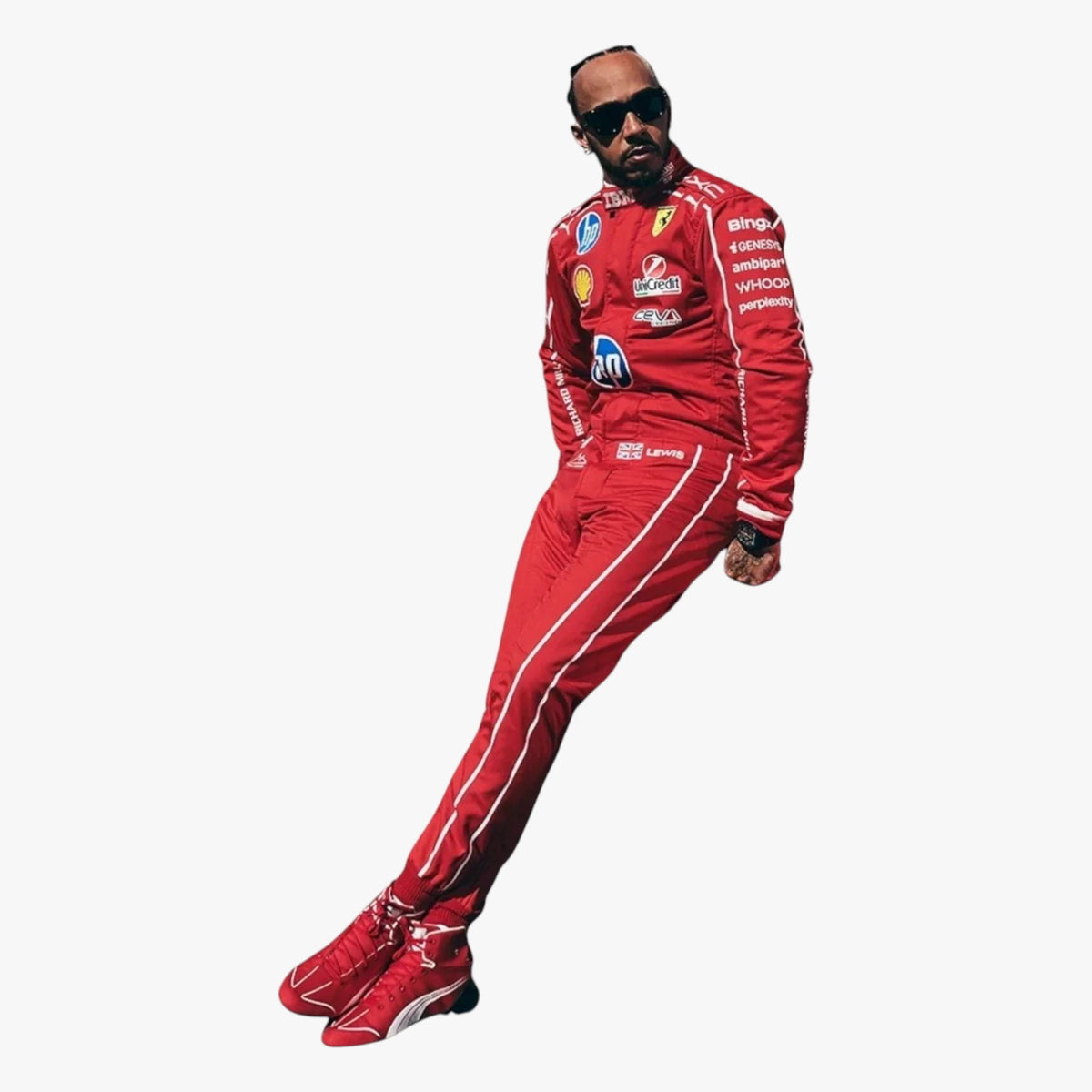Lewis Hamilton 2026 Ferrari 7 Stars Monza F1 Replica Racing Suit