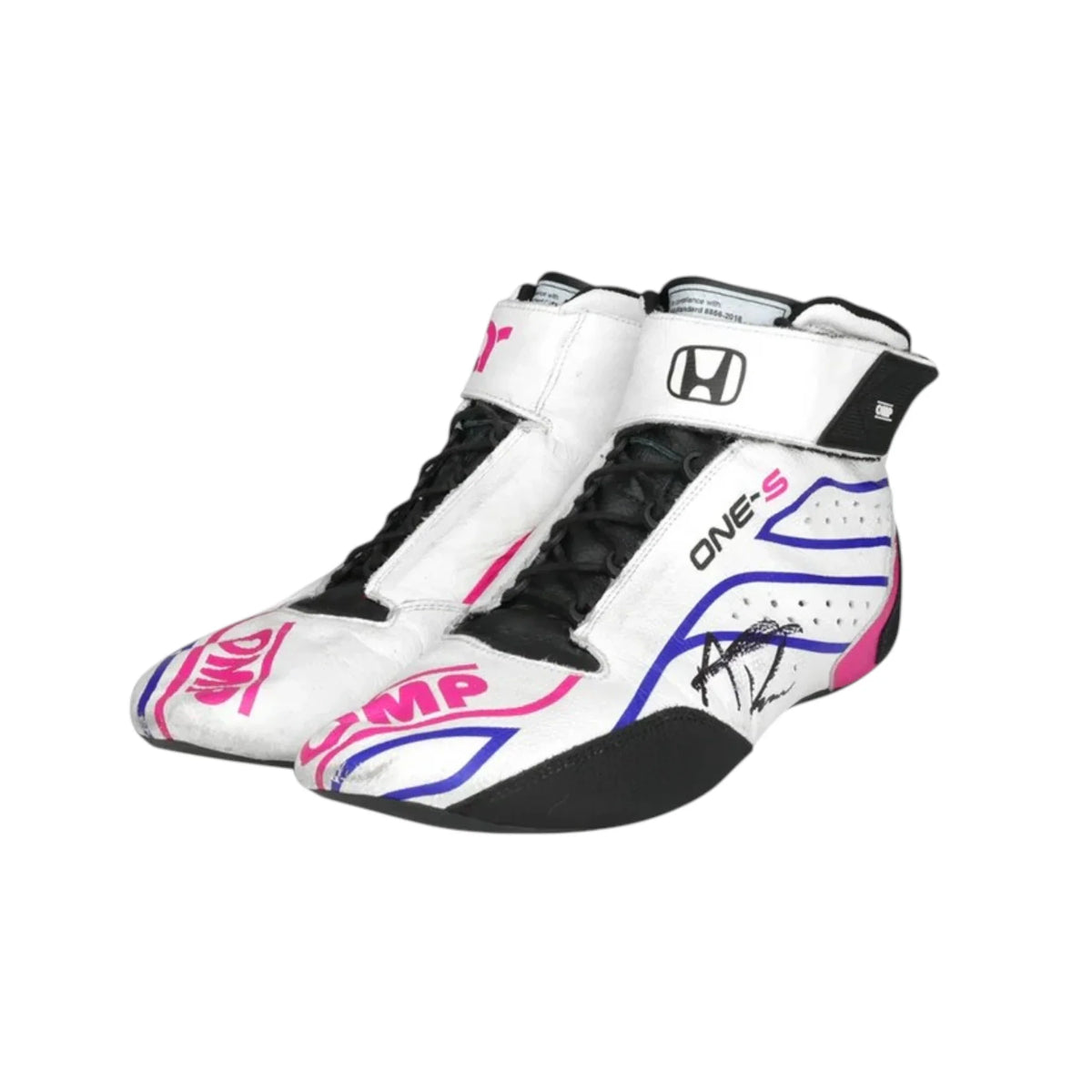 Alexander Rossi 2022 OMP One-S Gallagher GP Racing Shoes - Grid X Racegearss image 2