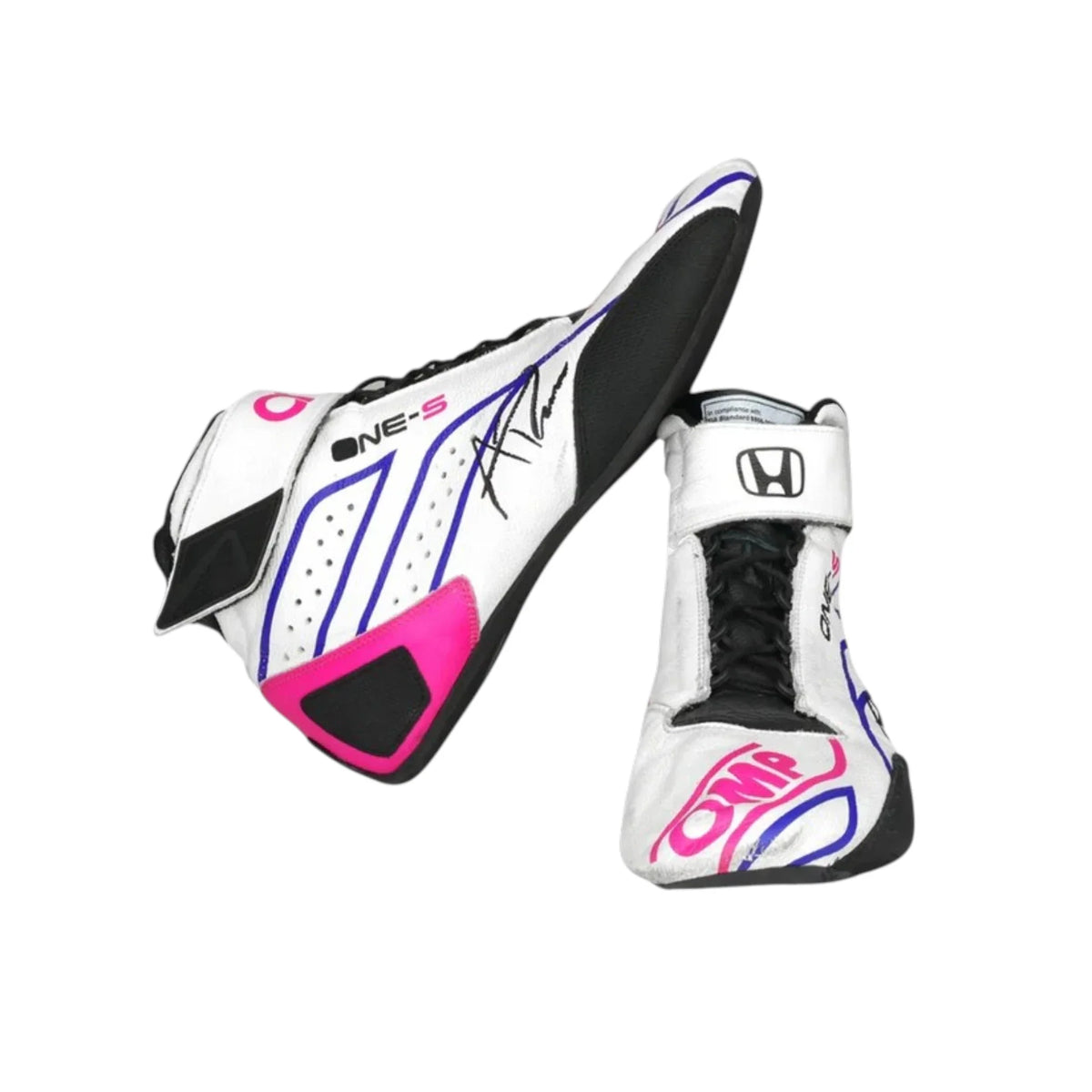Alexander Rossi 2022 OMP One-S Gallagher GP Racing Shoes - Grid X Racegearss image 3