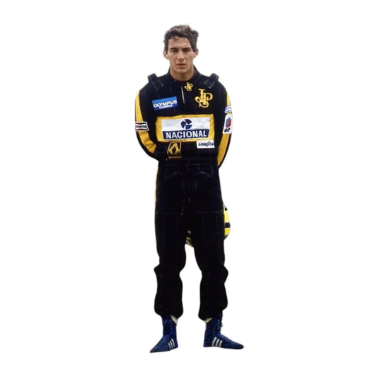 Ayrton Senna 1985 Lotus F1 Racing Suit - Grid X Racegearss image 1