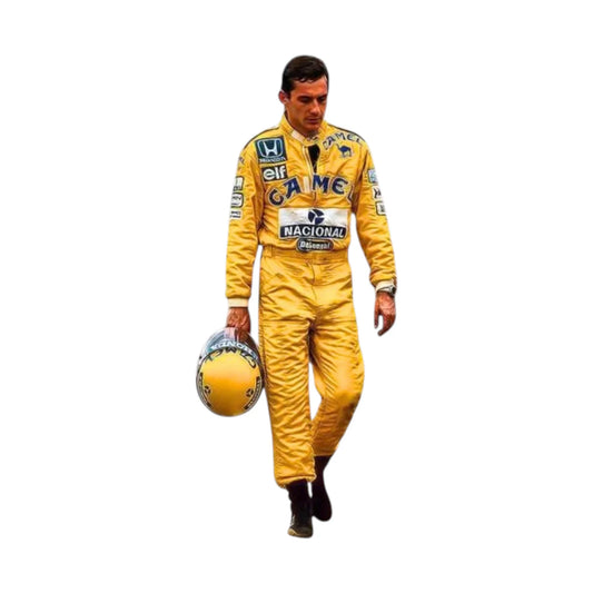 Ayrton Senna 1987 Lotus F1 Racing Suit - Grid X Racegearss image 1
