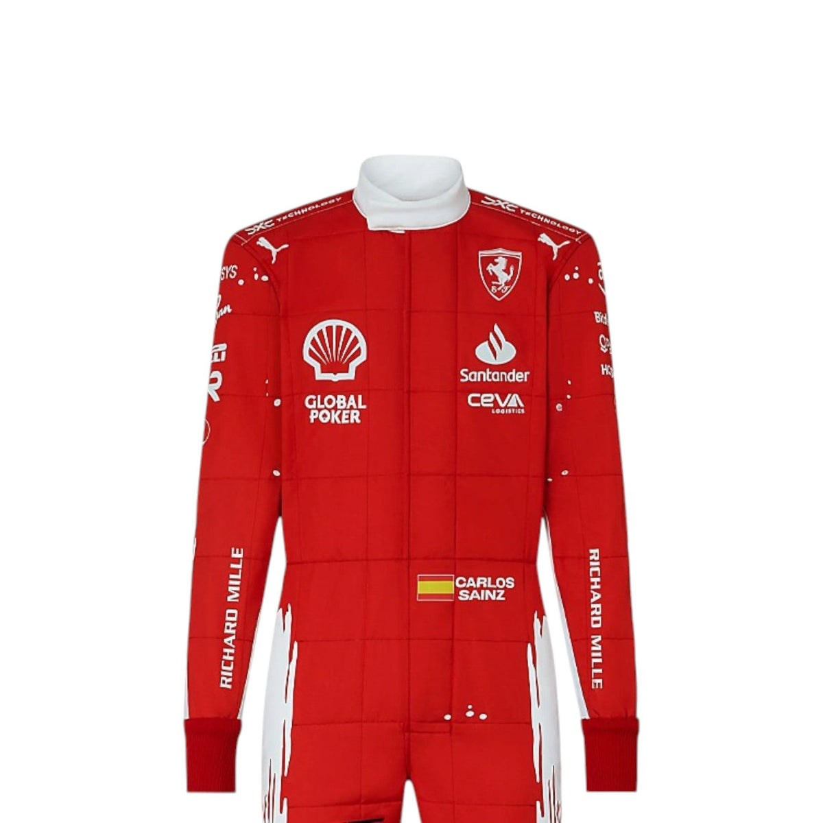 Carlos Sainz 2023 Ferrari (Las Vegas GP Special Edition) F1 Race Suit - Grid X Racegearss image 1