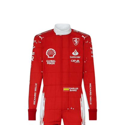 Carlos Sainz 2023 Ferrari (Las Vegas GP Special Edition) F1 Race Suit - Grid X Racegearss image 1