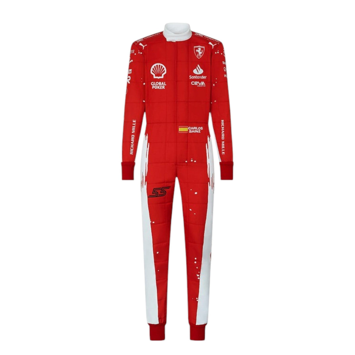 Carlos Sainz 2023 Ferrari (Las Vegas GP Special Edition) F1 Race Suit - Grid X Racegearss image 2