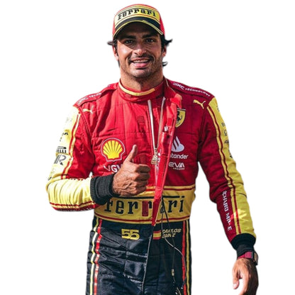 Carlos Sainz 2023 Ferrari Monza GP F1 Race Suit - Grid X Racegearss image 1