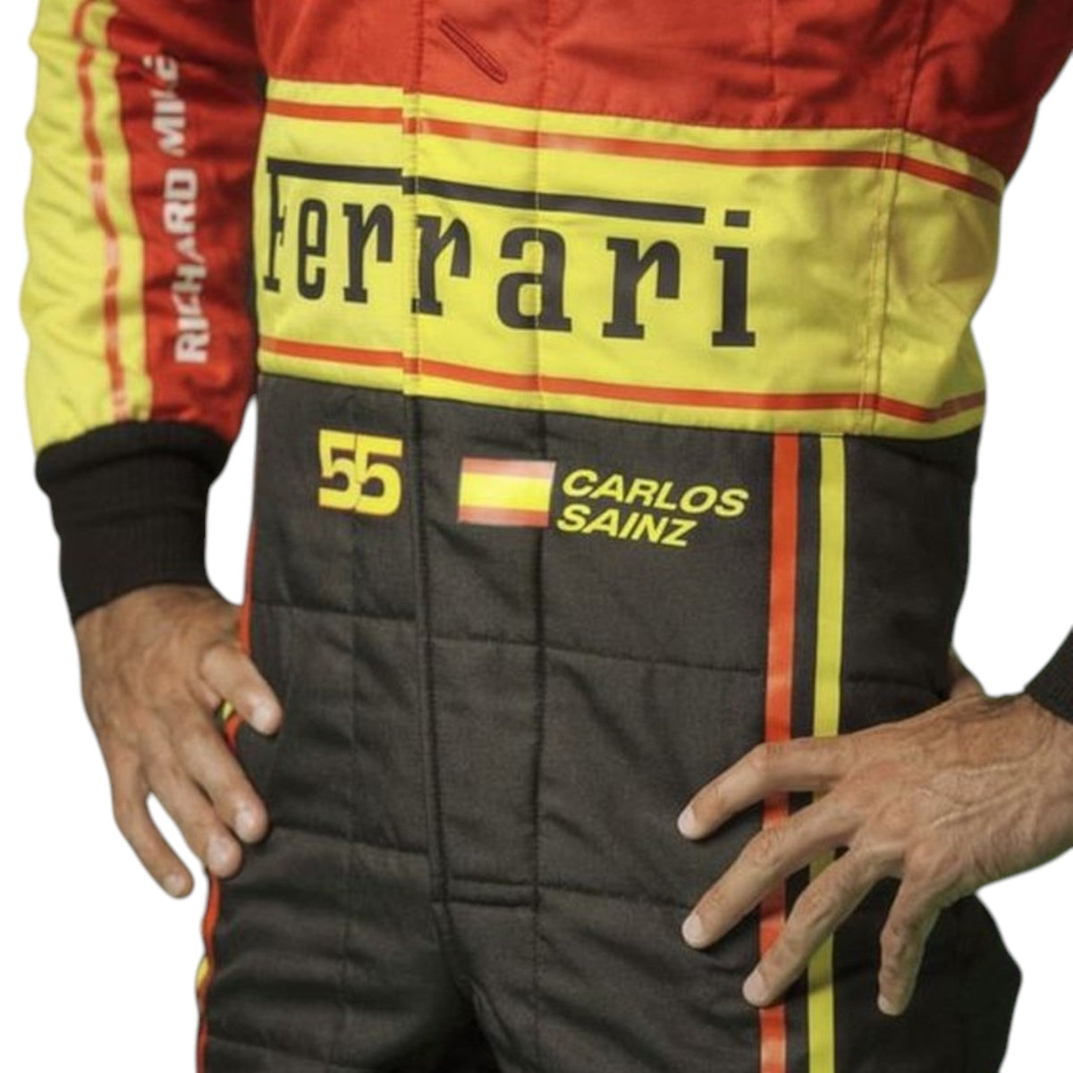 Carlos Sainz 2023 Ferrari Monza GP F1 Race Suit - Grid X Racegearss image 3