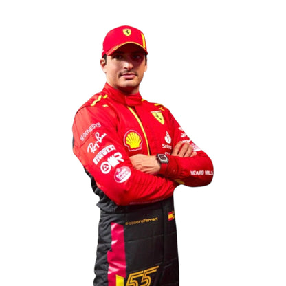 Carlos Sainz 2023 Ferrari Spain GP F1 Race Suit - Grid X Racegearss image 1