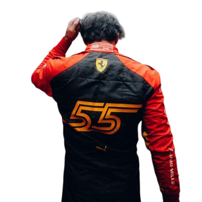 Carlos Sainz 2023 Ferrari Spain GP F1 Race Suit - Grid X Racegearss image 3