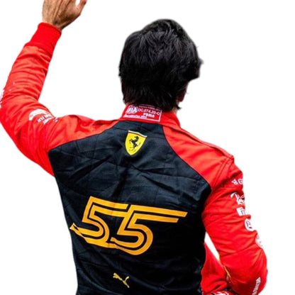 Carlos Sainz 2023 Ferrari Spain GP F1 Race Suit - Grid X Racegearss image 4