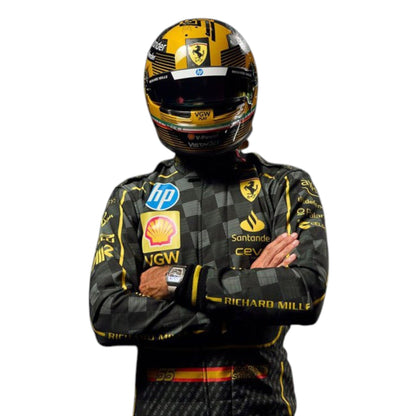 Carlos Sainz 2024 Ferrari Monza GP F1 Race Suit - Grid X Racegearss image 1
