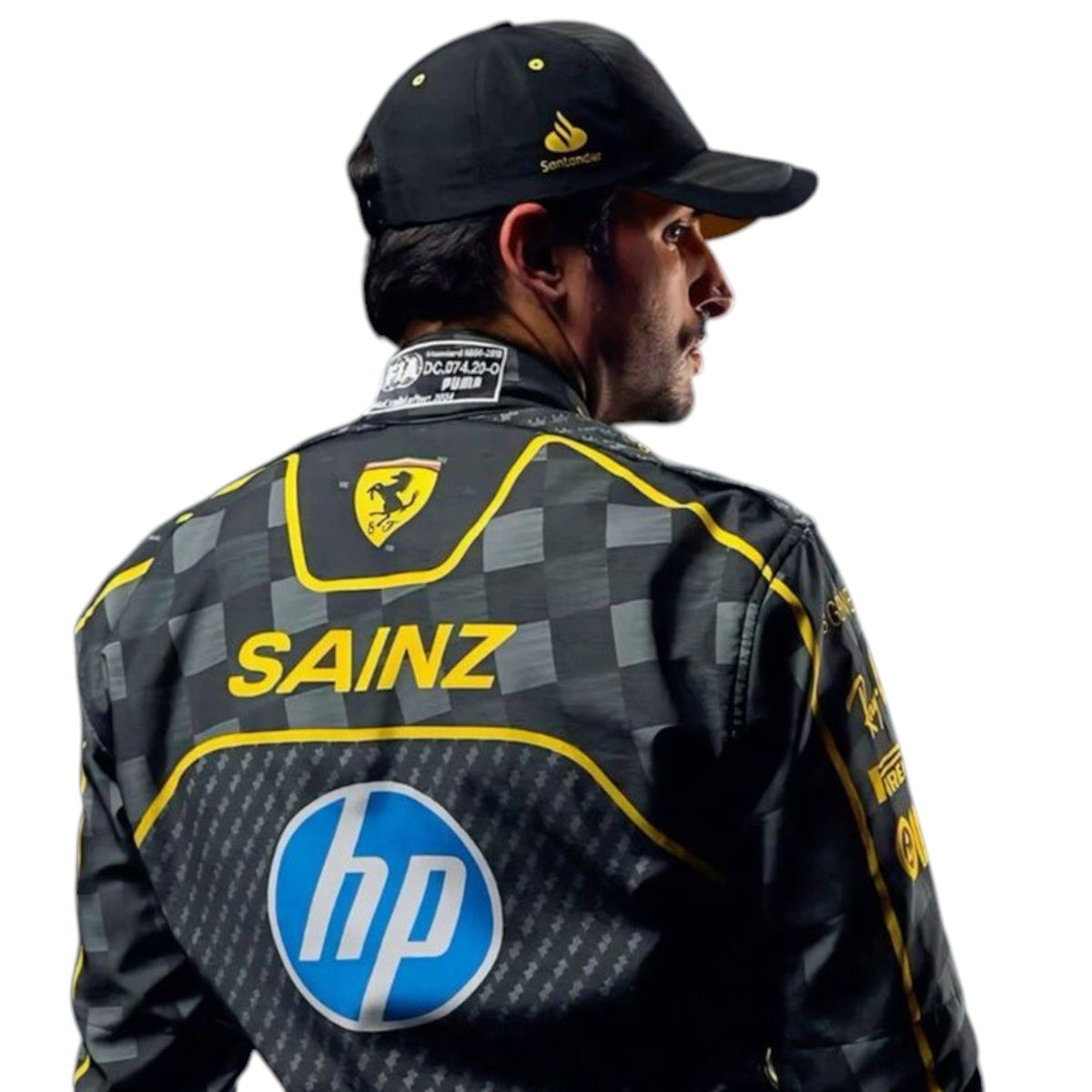 Carlos Sainz 2024 Ferrari Monza GP F1 Race Suit - Grid X Racegearss image 2