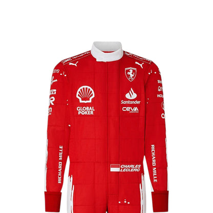 Charles Leclerc 2023 Ferrari (Las Vegas GP Special Edition) F1 Race Suit - Grid X Racegearss image 1