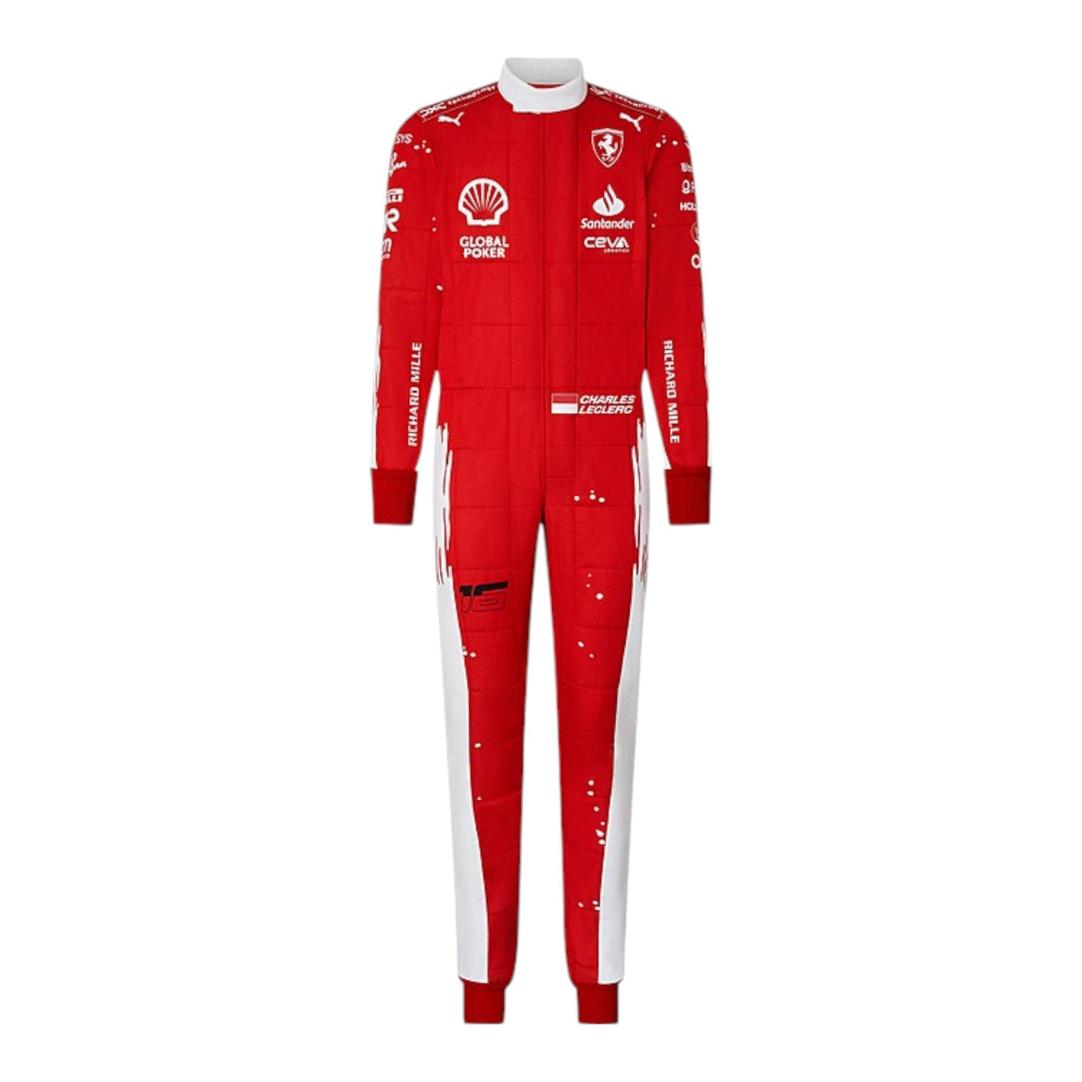 Charles Leclerc 2023 Ferrari (Las Vegas GP Special Edition) F1 Race Suit - Grid X Racegearss image 2