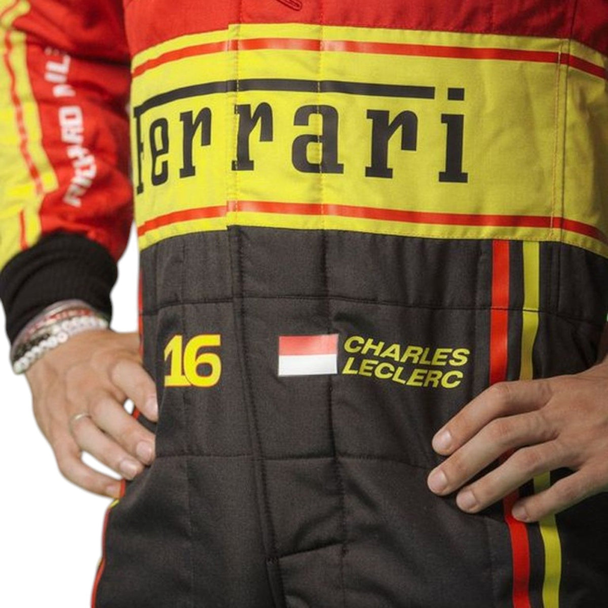 Charles Leclerc 2023 Ferrari Monza GP F1 Race Suit - Grid X Racegearss image 2