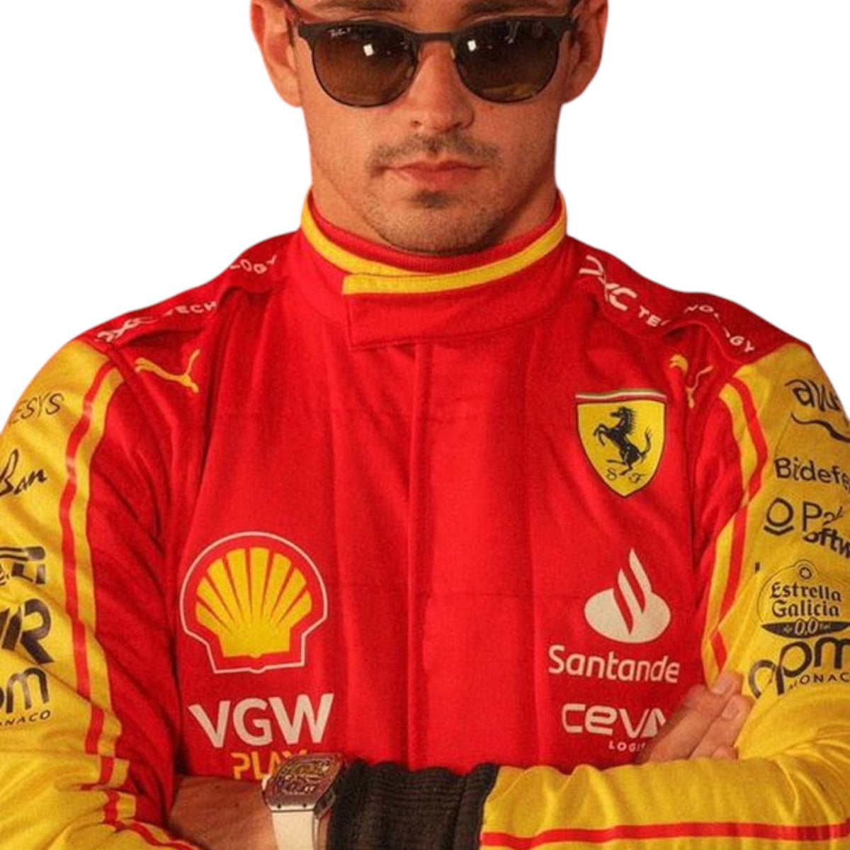 Charles Leclerc 2023 Ferrari Monza GP F1 Race Suit - Grid X Racegearss image 4