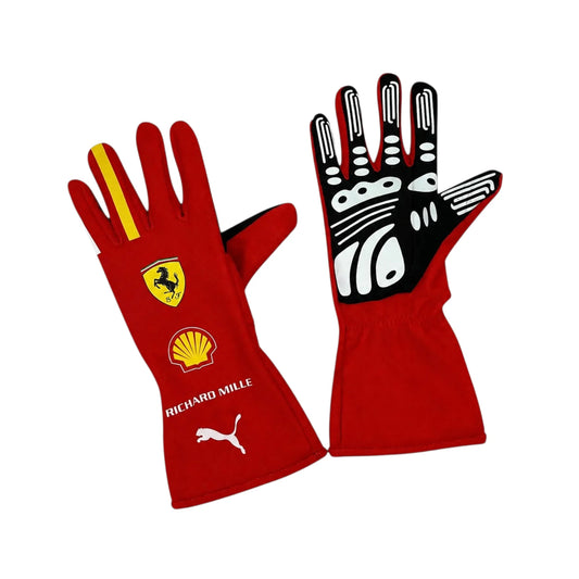 Charles Leclerc 2024 Ferrari F1 Racing Gloves - Grid X Racegearss image 1