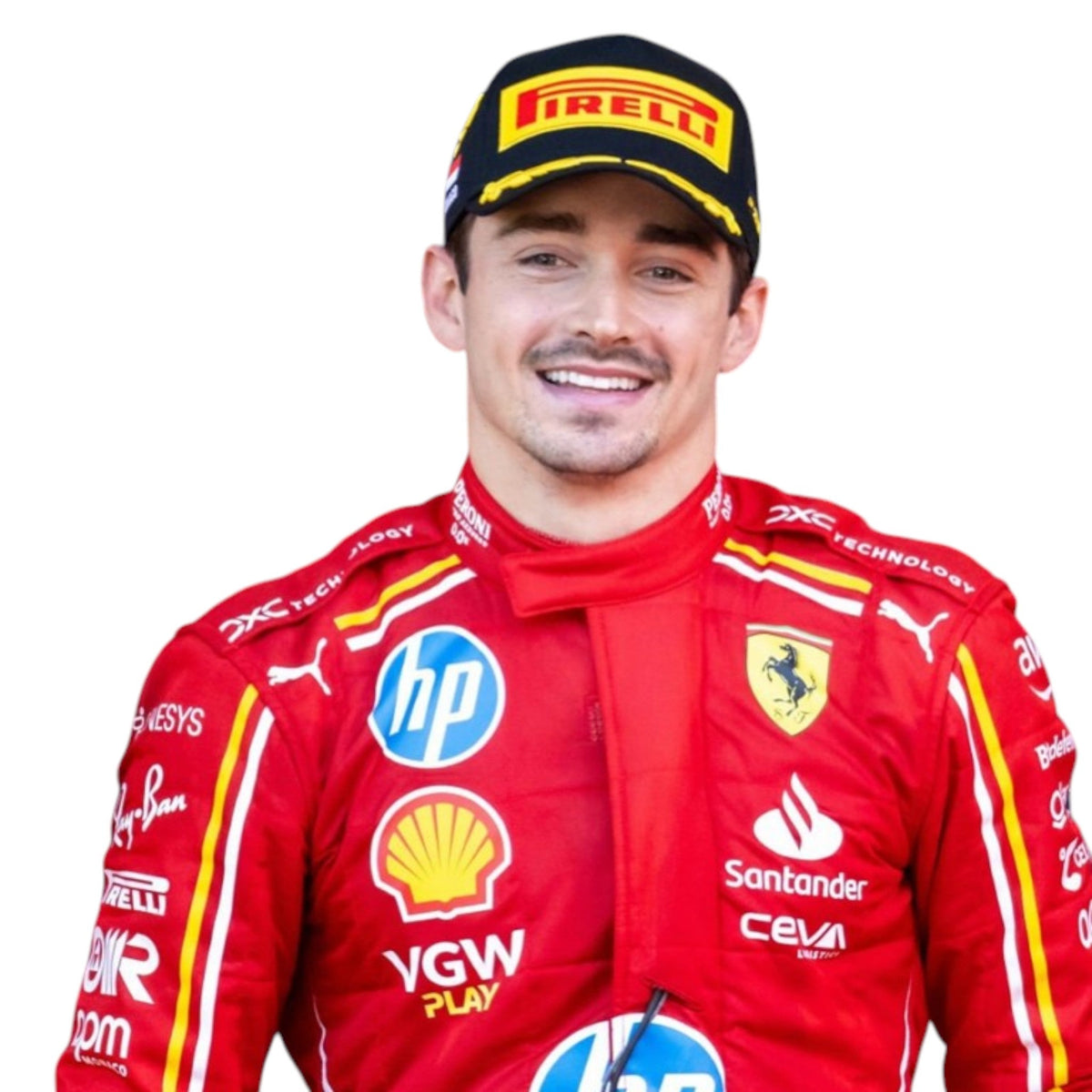 Charles Leclerc 2024 Ferrari Monaco GP F1 Race Suit - Grid X Racegearss image 4