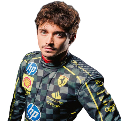 Charles Leclerc 2024 Ferrari Monza GP F1 Race Suit - Grid X Racegearss image 2