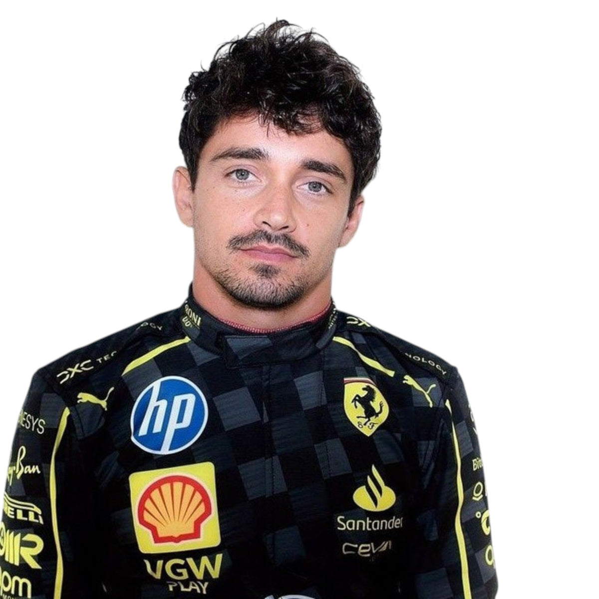 Charles Leclerc 2024 Ferrari Monza GP F1 Race Suit - Grid X Racegearss image 3