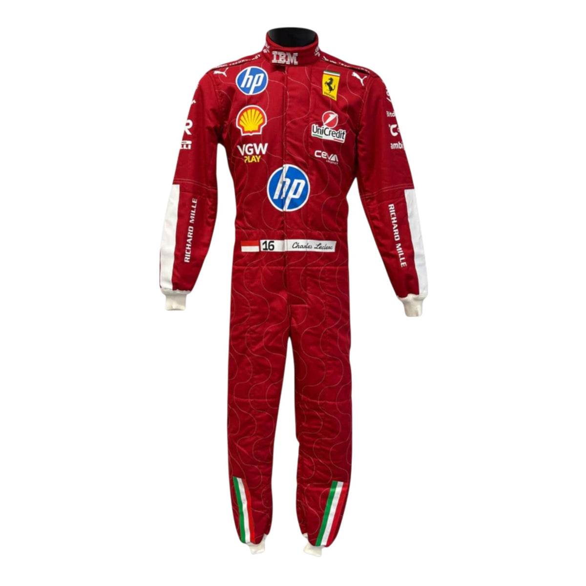 Charles Leclerc 2025 Ferrari Monza GP F1 Race Suit - Grid X Racegearss image 3
