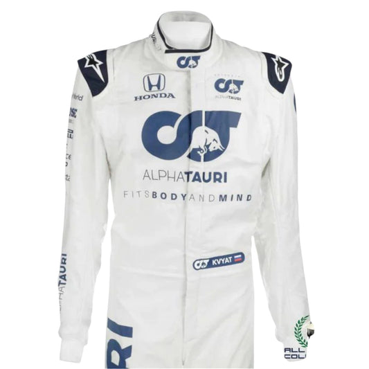 Daniil Kvyat 2020 Alphatauri F1 Race Suit - Grid X Racegearss image 1