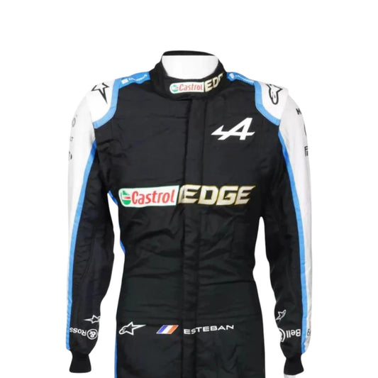 Esteban Ocon 2021 Alpine F1 Race Suit - Grid X Racegearss image 1