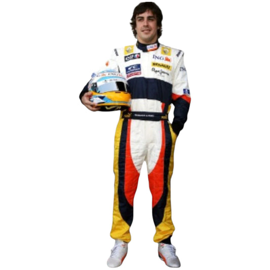 Fernando Alonso 2008 Renault F1 Race Suit - Grid X Racegearss image 1