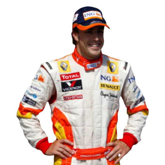 Fernando Alonso 2009 Renault F1 Race Suit - Grid X Racegearss image 1